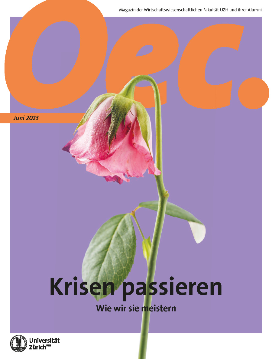 Titelbild Oec. Magazin Ausgabe 19, Titel "Krisen passieren - Wie wir sie meistern"